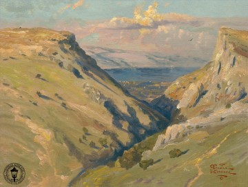frank encampment desert mount sinai Painting - Mount Arbel Thomas Kinkade